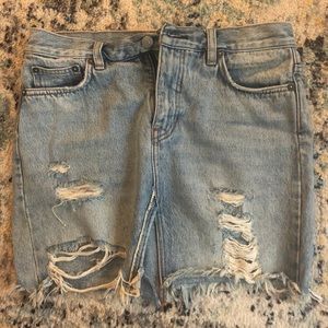 Free People Denim Skirt
